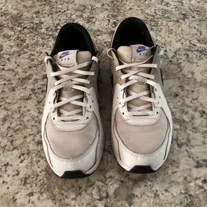 Nike Air Max Excee White and Blue Sneakers Size 7.5